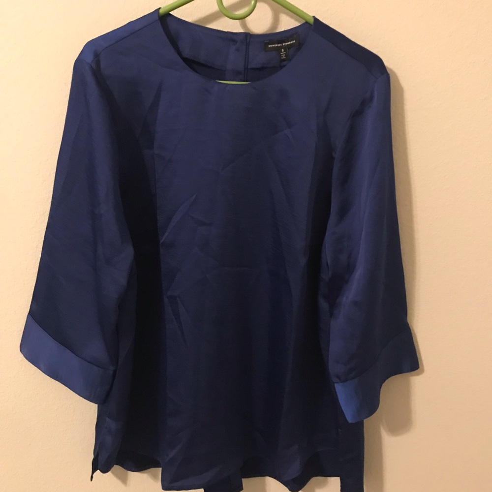 Louise Long Sleeve Satin Blouse Universal Standard